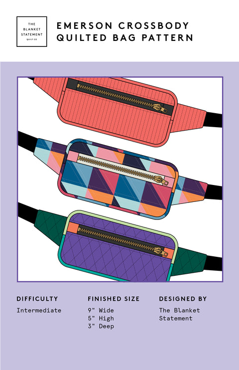 Emerson Crossbody Quilted Bag Pattern - The Blanket Statement
