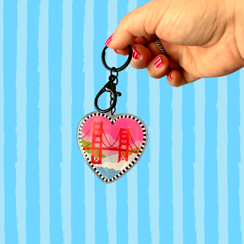 Heart SF Keychain