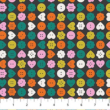 Figo, Sarah Hearts, Bits and Bobs, Buttons, Black