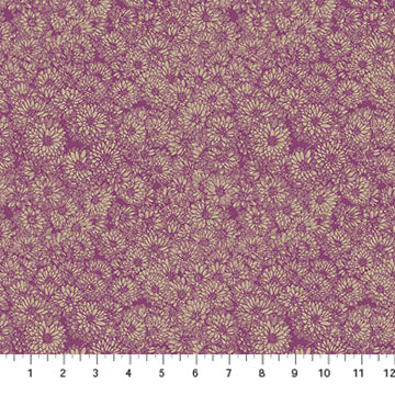 Anna Maria Textiles, Anna Maria Perry, Indelible, Mums, Mauve