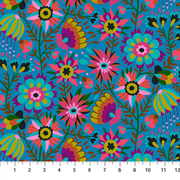 Anna Maria Textiles, Anna Maria Perry, Allegory, Charmed, Azul