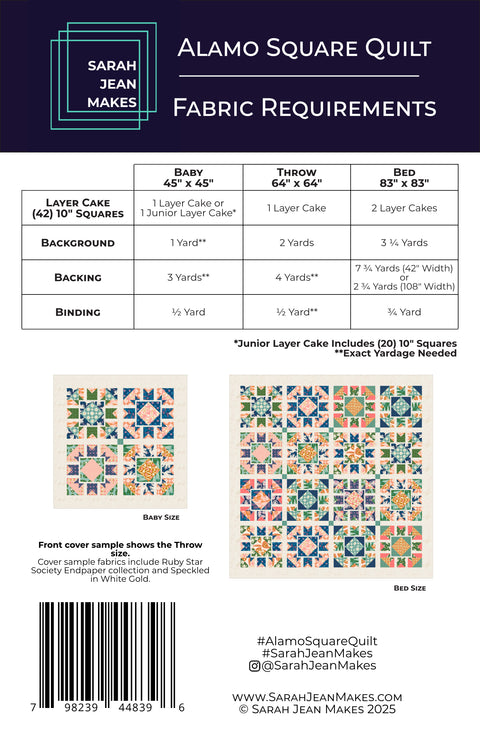 Alamo Square Quilt Pattern - Sarah Jean Makes