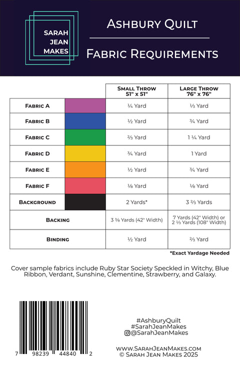 Ashbury Quilt Pattern - Sarah Jean Makes