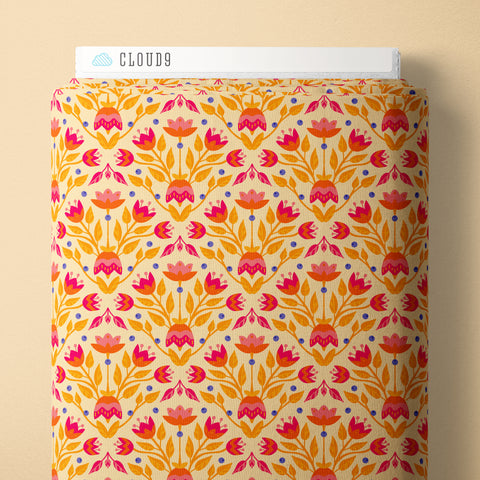 Cloud9 Fabrics, Blooming Garden, Full Bloom, Pale Orange