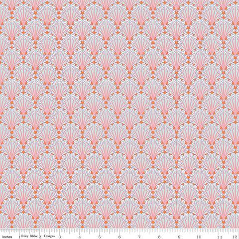 Riley Blake Designs, Flourish, Fantail, Aqua