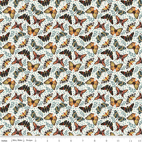 Riley Blake Designs, Secret Garden, Moths, Cloud