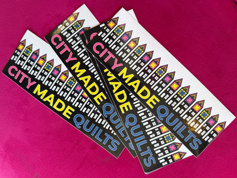 City Made Quilts Bumper Sticker