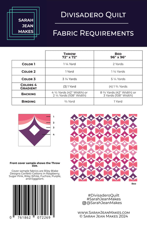 Divisadero Quilt Pattern - Sarah Jean Makes