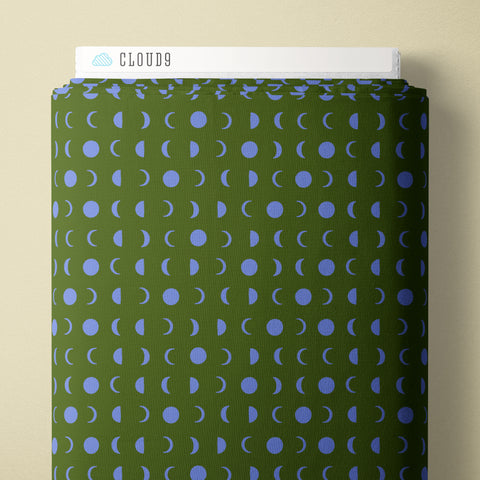 Cloud9 Fabrics, Firefly Moon, Lunar, Green
