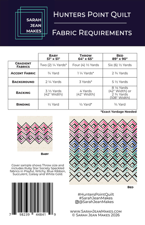 Hunters Point Quilt Pattern - Sarah Jean Makes