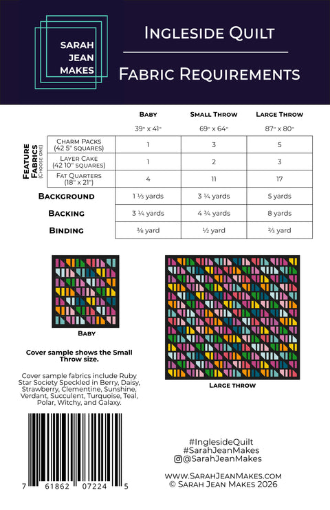 Ingleside Quilt Pattern - Sarah Jean Makes