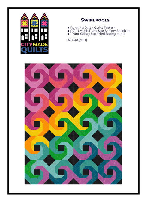 Running Stitch Quilts Swirlpools Kit