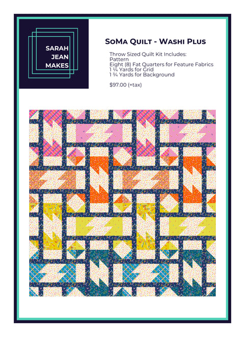 Sarah Jean Makes SoMa Quilt Washi Plus Kit