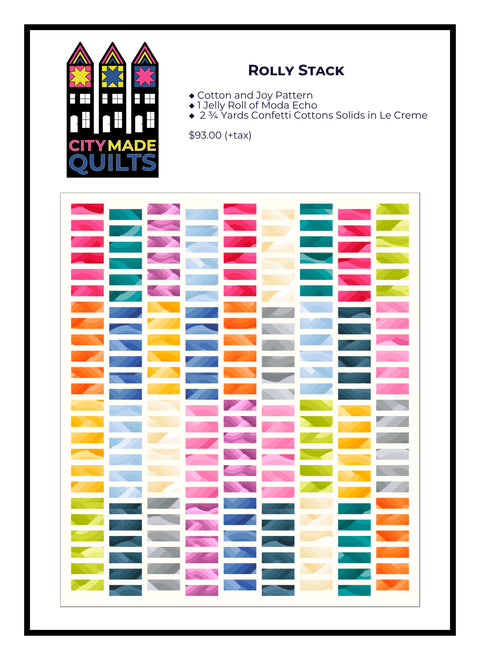 Cotton and Joy Rolly Stack Quilt Kit