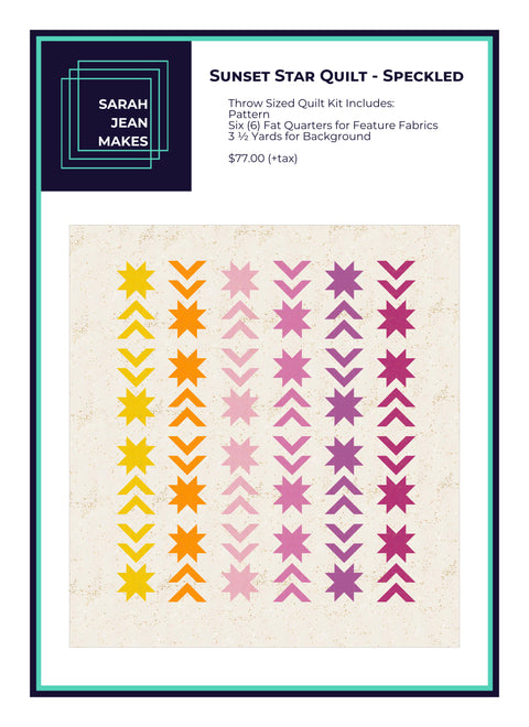 Sarah Jean Makes Sunset Star Quilt Kit