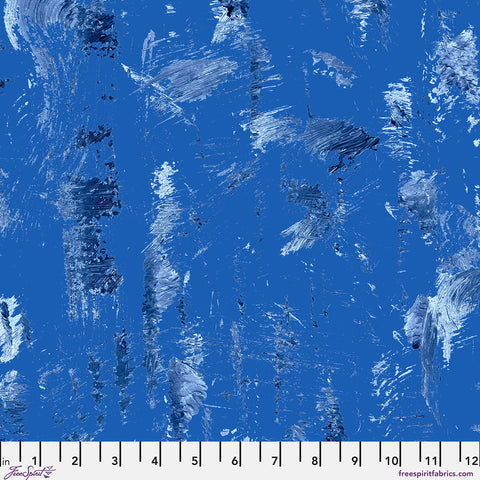 Free Spirit, Giucy Giuce, Hue, Brushstrokes, True Blue