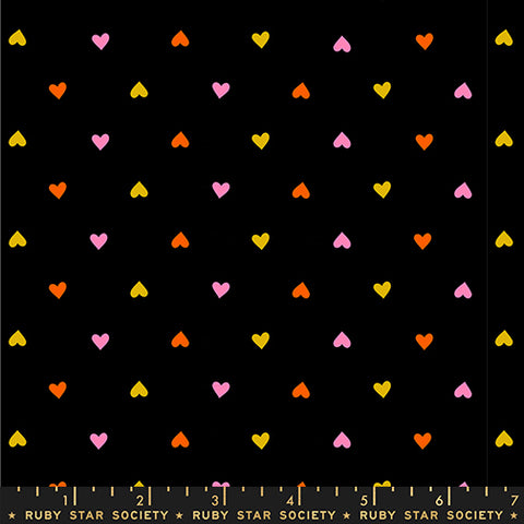 Ruby Star Society Trinketry, Hearts, Black
