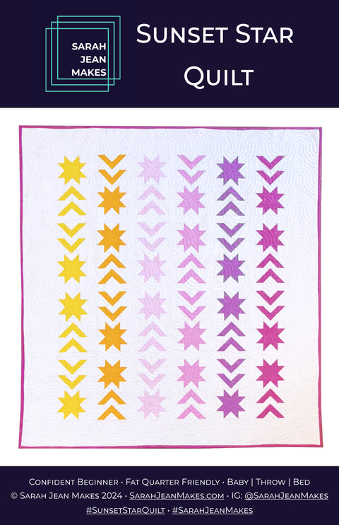 Sunset Star Quilt - Sarah Jean Makes