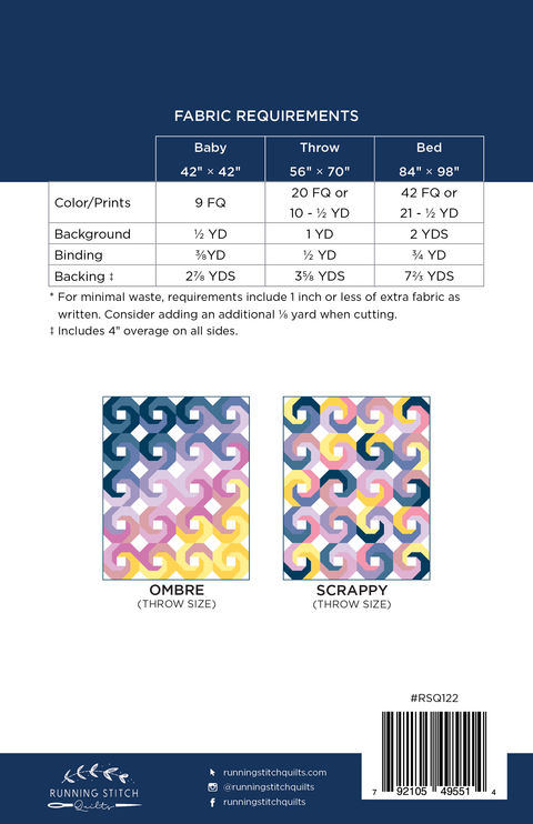 Swirlpools Quilt Pattern - Running Stitch Quilts