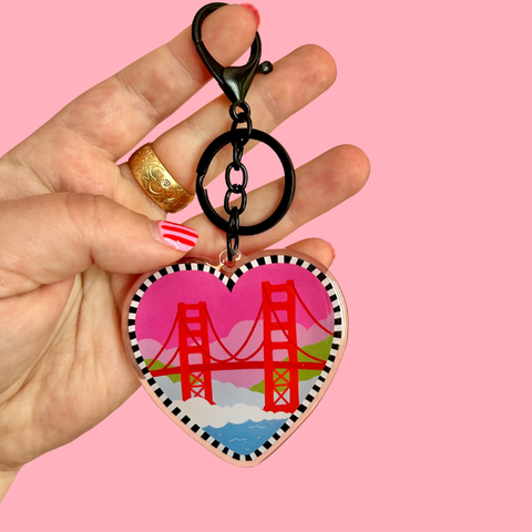 Heart SF Keychain
