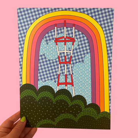 Sutro Tower Quilt Print